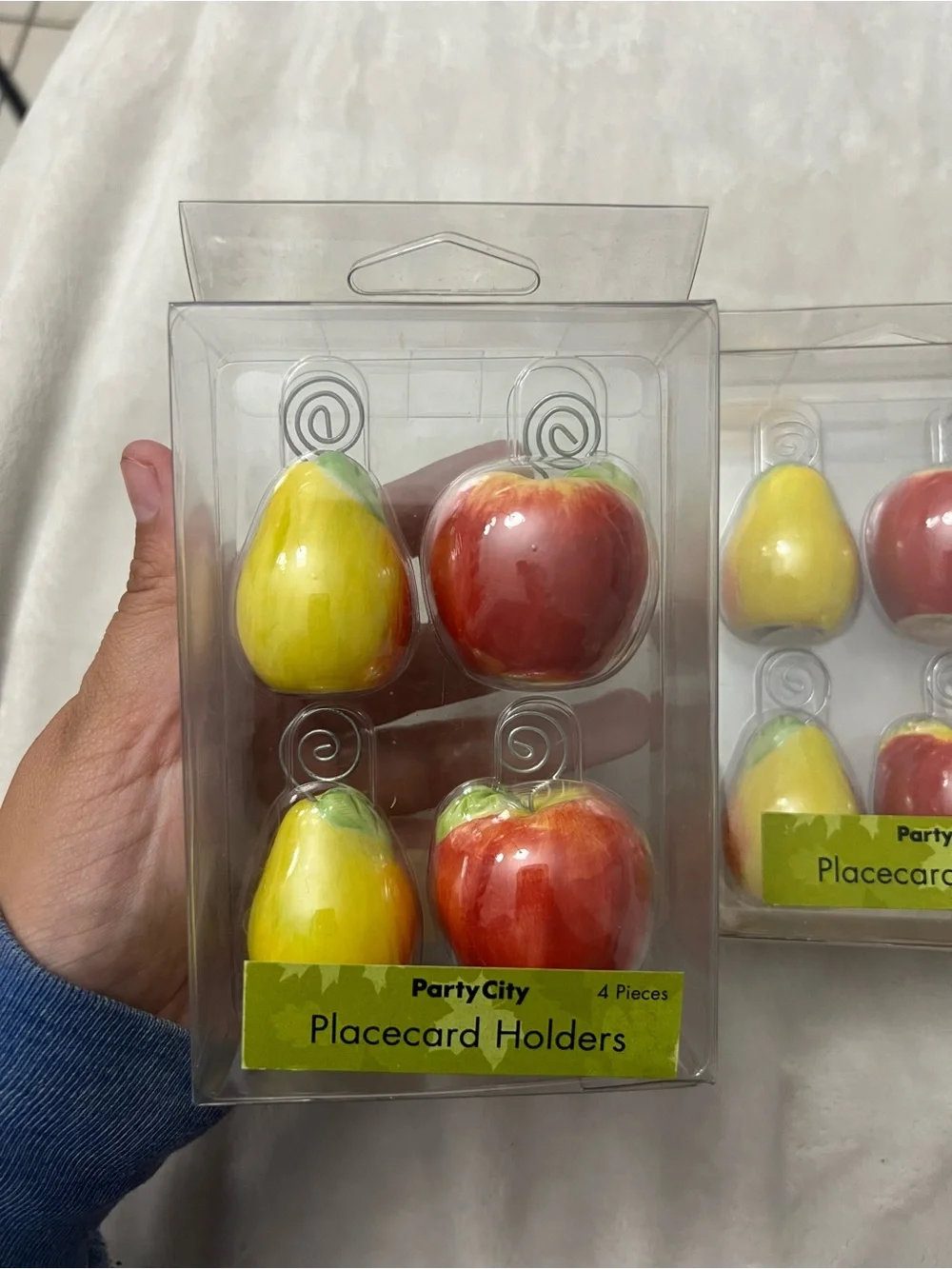 Party City Fruit Placecard Holders in Yellow & Red - 2 Packs
